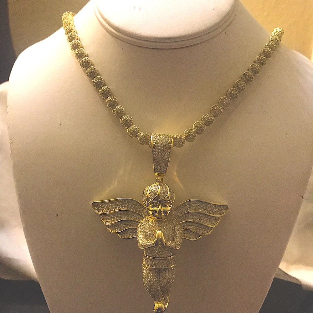 Diamonds ziconia baby angels set